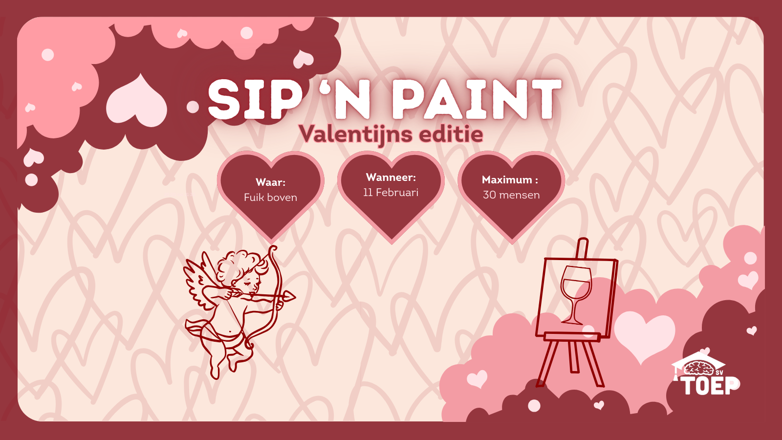 Sip 'n Paint valentijnseditie